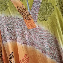 Lotus kaftan vintage silke kjole  No.16