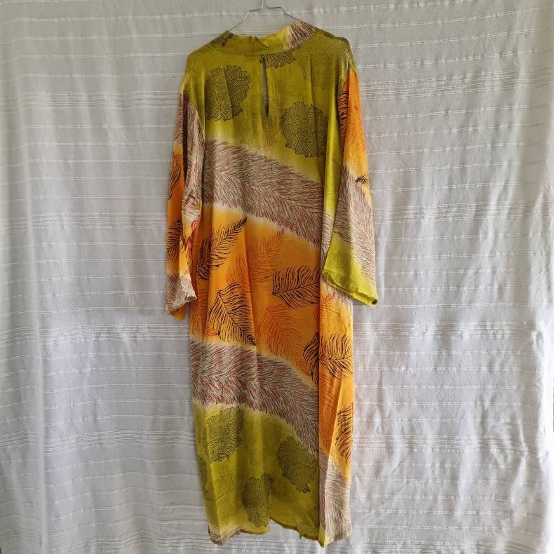 Lotus kaftan vintage silke kjole  No.16