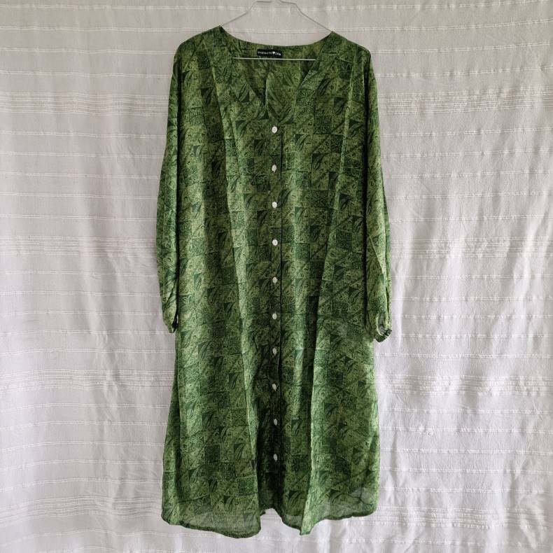 Rose vintage silke kjole No.2