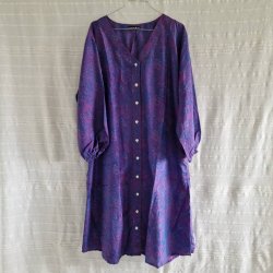 Rose vintage silke kjole No.8