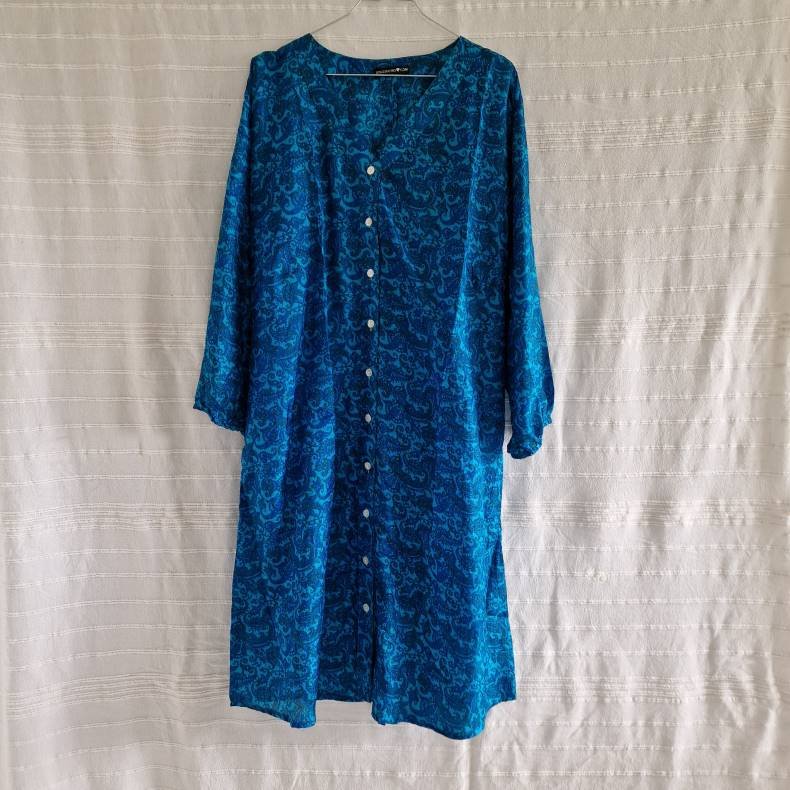 Rose vintage silke kjole No.9