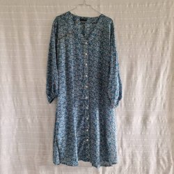 Rose vintage silke kjole No.10