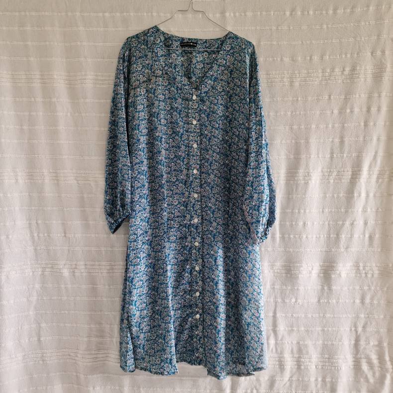 Rose vintage silke kjole No.10