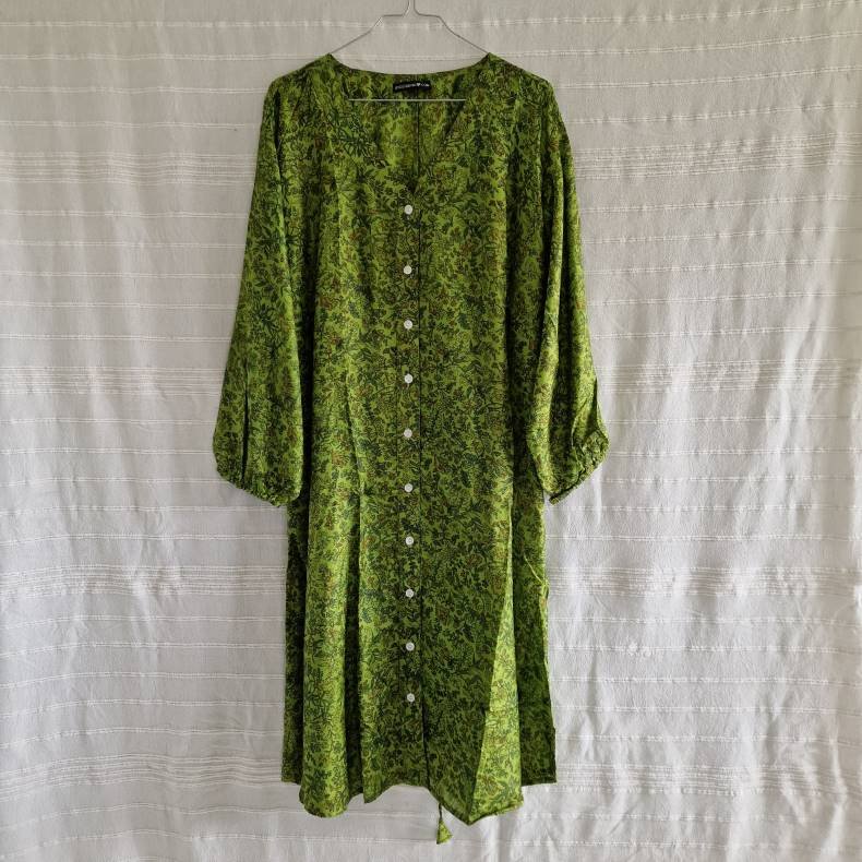 Rose vintage silke kjole No.12