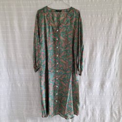 Rose vintage silke kjole No.16