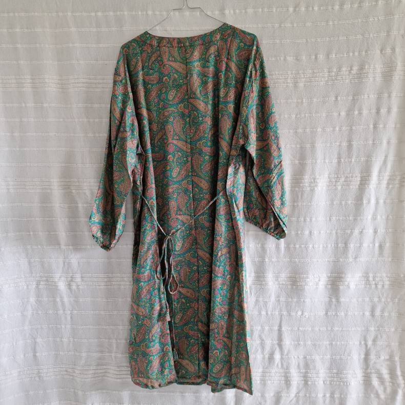 Rose vintage silke kjole No.16