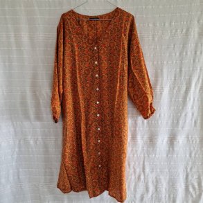 Rose vintage silke kjole No.20