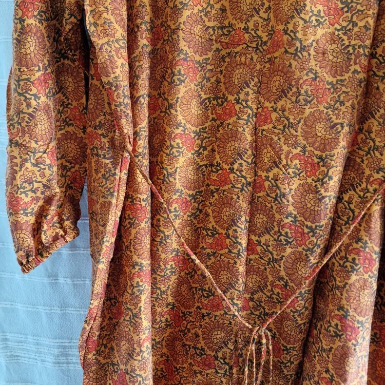 Rose vintage silke kjole No.20