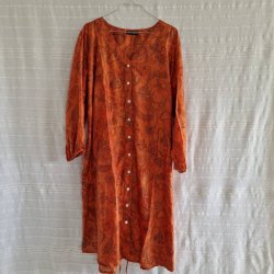 Rose vintage silke kjole No.21