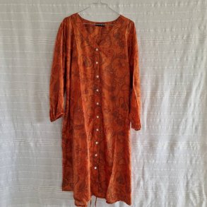 Rose vintage silke kjole No.21