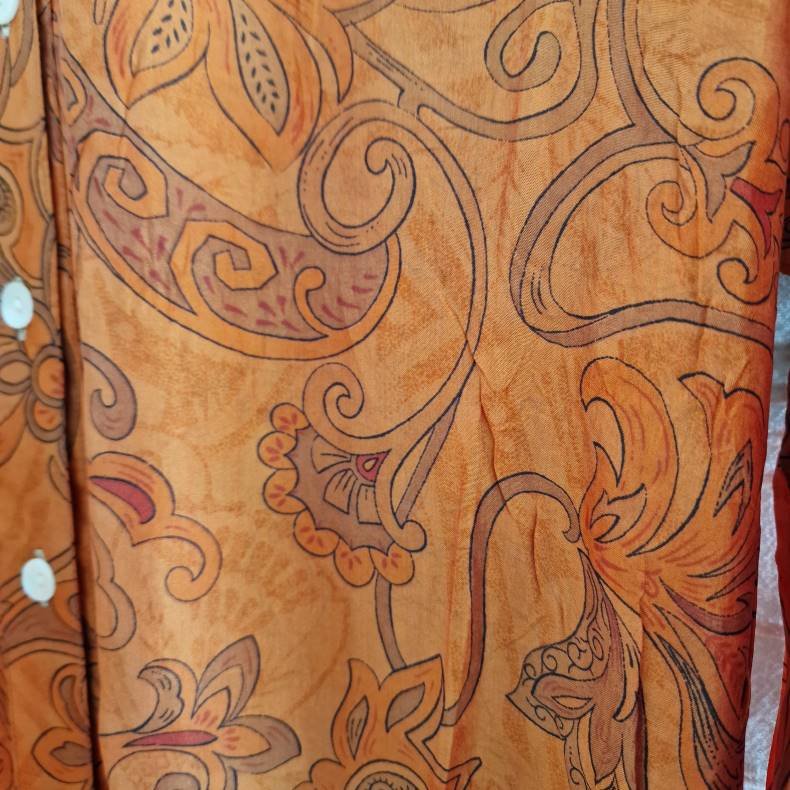 Rose vintage silke kjole No.21