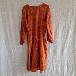 Rose vintage silke kjole No.21