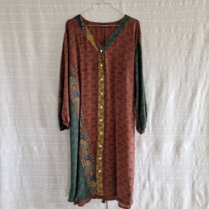 Rose vintage silke kjole No.23