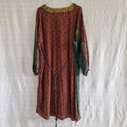 Rose vintage silke kjole No.23