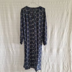 Rose vintage silke kjole No.24