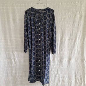 Rose vintage silke kjole No.24