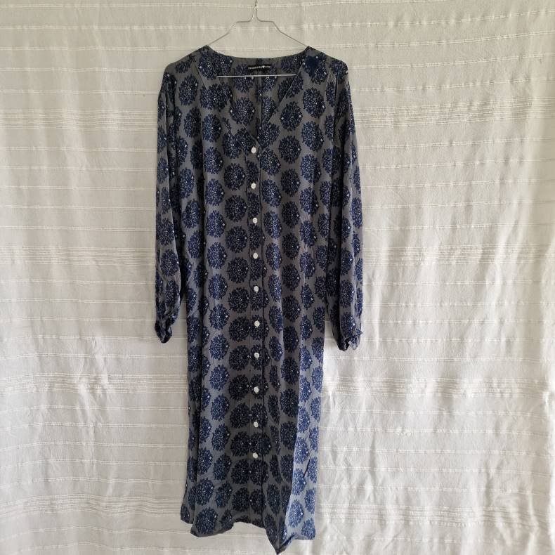 Rose vintage silke kjole No.24