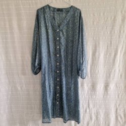 Rose vintage silke kjole No.25