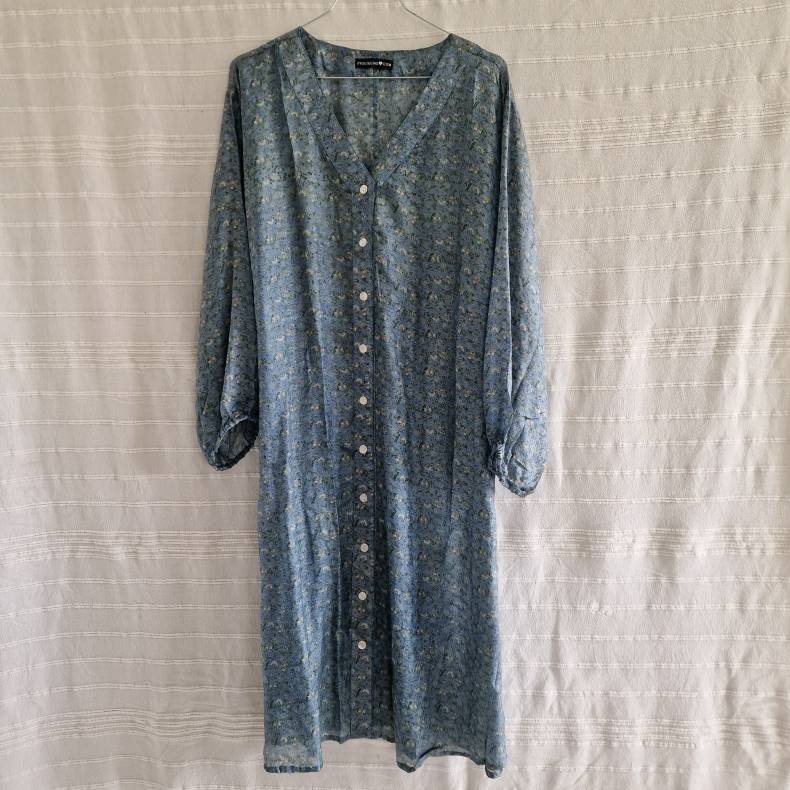 Rose vintage silke kjole No.25