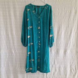 Rose vintage silke kjole No.28