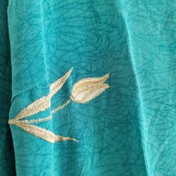 Rose vintage silke kjole No.28