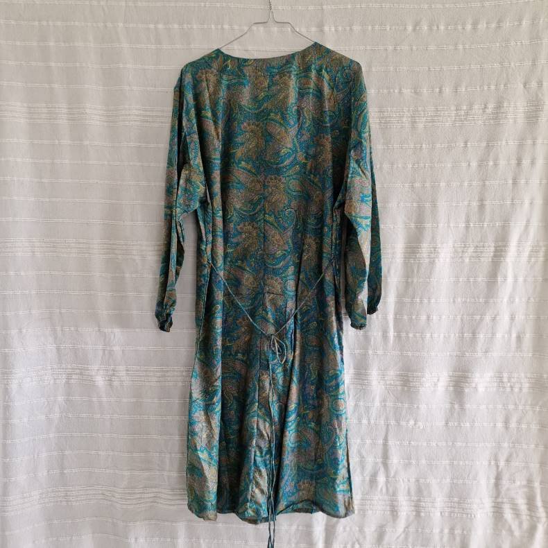 Rose vintage silke kjole No.29