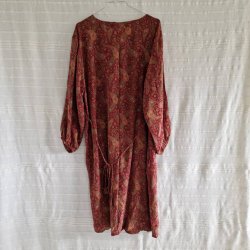 Rose vintage silke kjole No.30