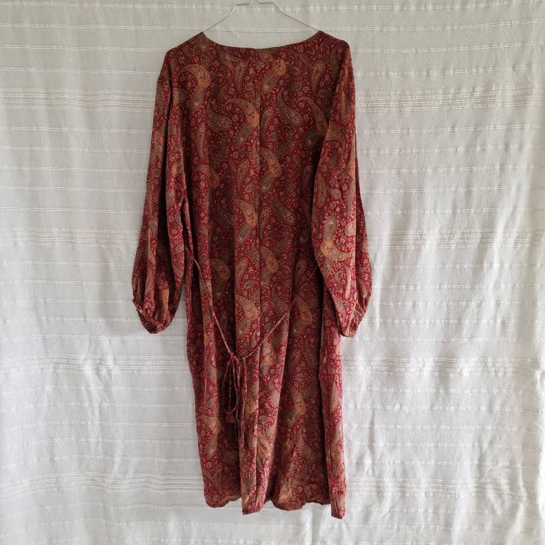 Rose vintage silke kjole No.30