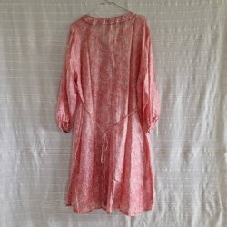 Rose vintage silke kjole No.35