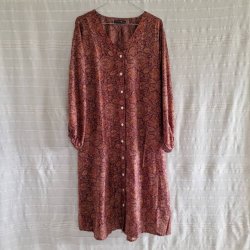 Rose vintage silke kjole No.36