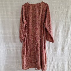 Rose vintage silke kjole No.37