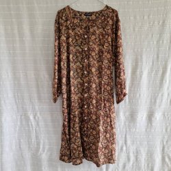 Rose vintage silke kjole No.38