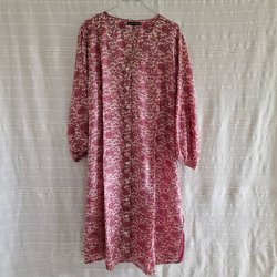 Rose vintage silke kjole No.40