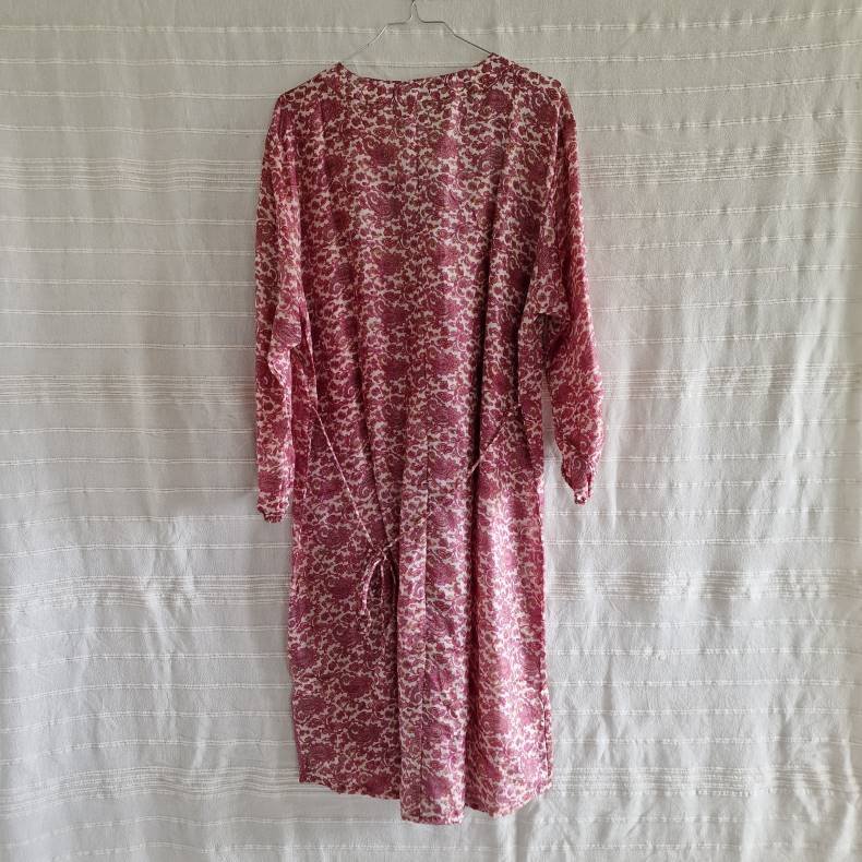 Rose vintage silke kjole No.40