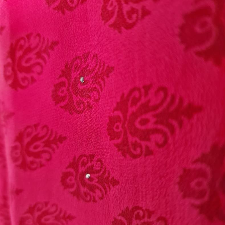 Rose vintage silke kjole No.41