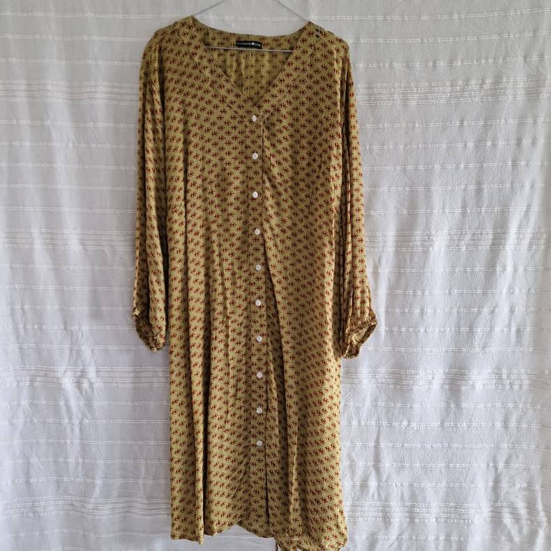 Rose vintage silke kjole No.42