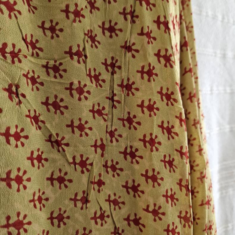 Rose vintage silke kjole No.42