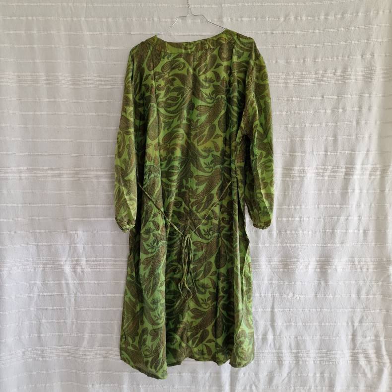 Rose vintage silke kjole No.44