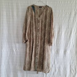 Rose vintage silke kjole No. 46