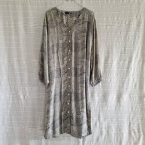 Rose vintage silke kjole No.49