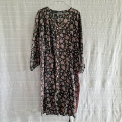 Rose vintage silke kjole No.48