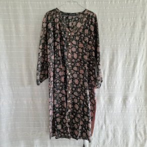 Rose vintage silke kjole No.48