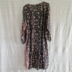 Rose vintage silke kjole No.48