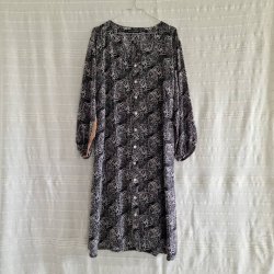 Rose vintage silke kjole No.50