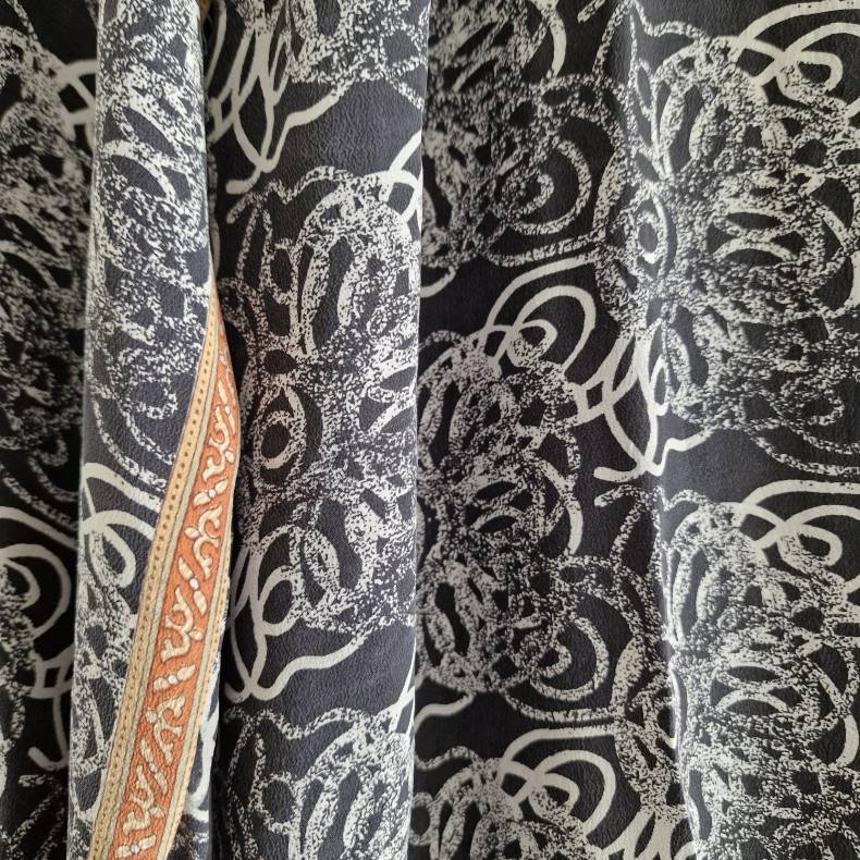 Rose vintage silke kjole No.50