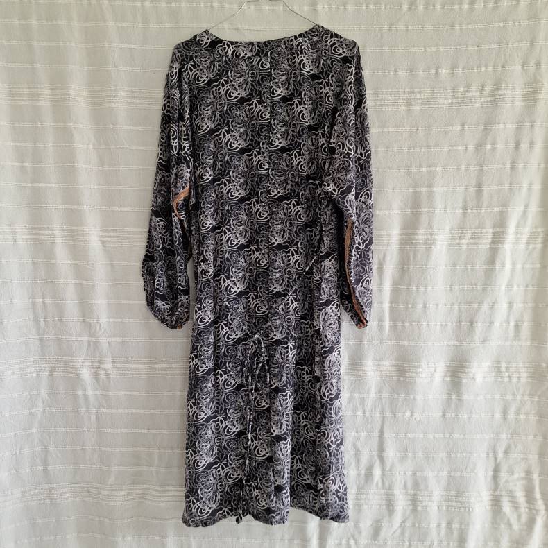 Rose vintage silke kjole No.50