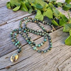 Afrikansk turkis Ohm box luksus boheme mala