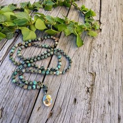 Afrikansk turkis Ohm box luksus boheme mala