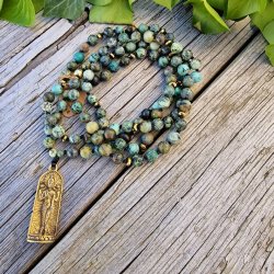 Afrikansk turkis Universets gudinde Luksus boheme mala