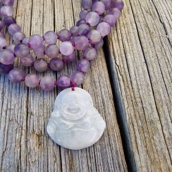Amatyst Stvet happy buddha boheme mala
